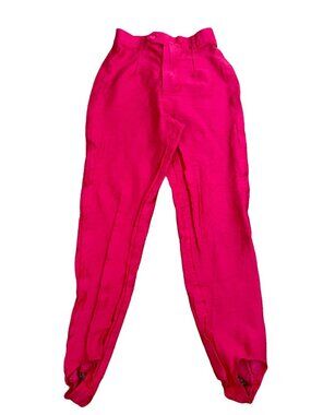 Vintage Vertigo Paris Y2K Hot Pink Stirrup High Rise Pants Sz. 42 UK 10 US